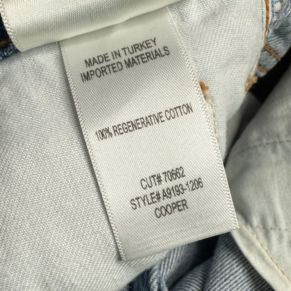 Agolde Cooper Trouser Denim Jean in Command NEW with Tag W1885 Sz 28 - Picture 12 of 12